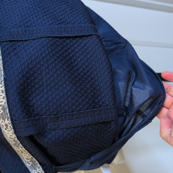 Lilly Pulitzer Valli Navy Shift Mini Dress Silver Gold Metallic Trim 00 - Picture 11 of 15